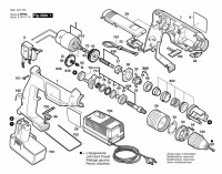 Bosch 0 601 937 727 Gsb 9,6 Ves-2 Cordless Impact Drill 9.6 V / Eu Spare Parts